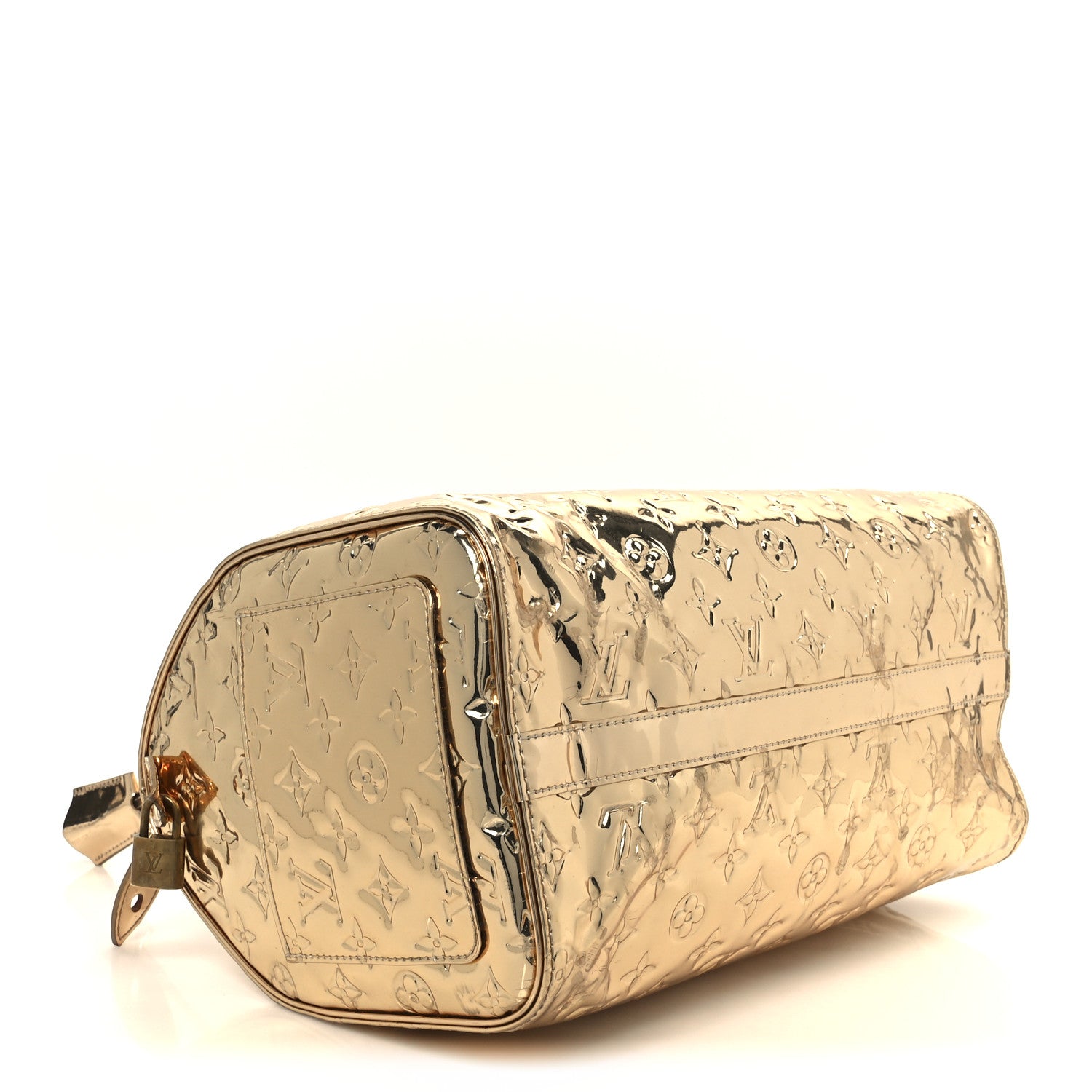 Louis Vuitton Monogram Miroir Speedy 30 Gold 4 of 12