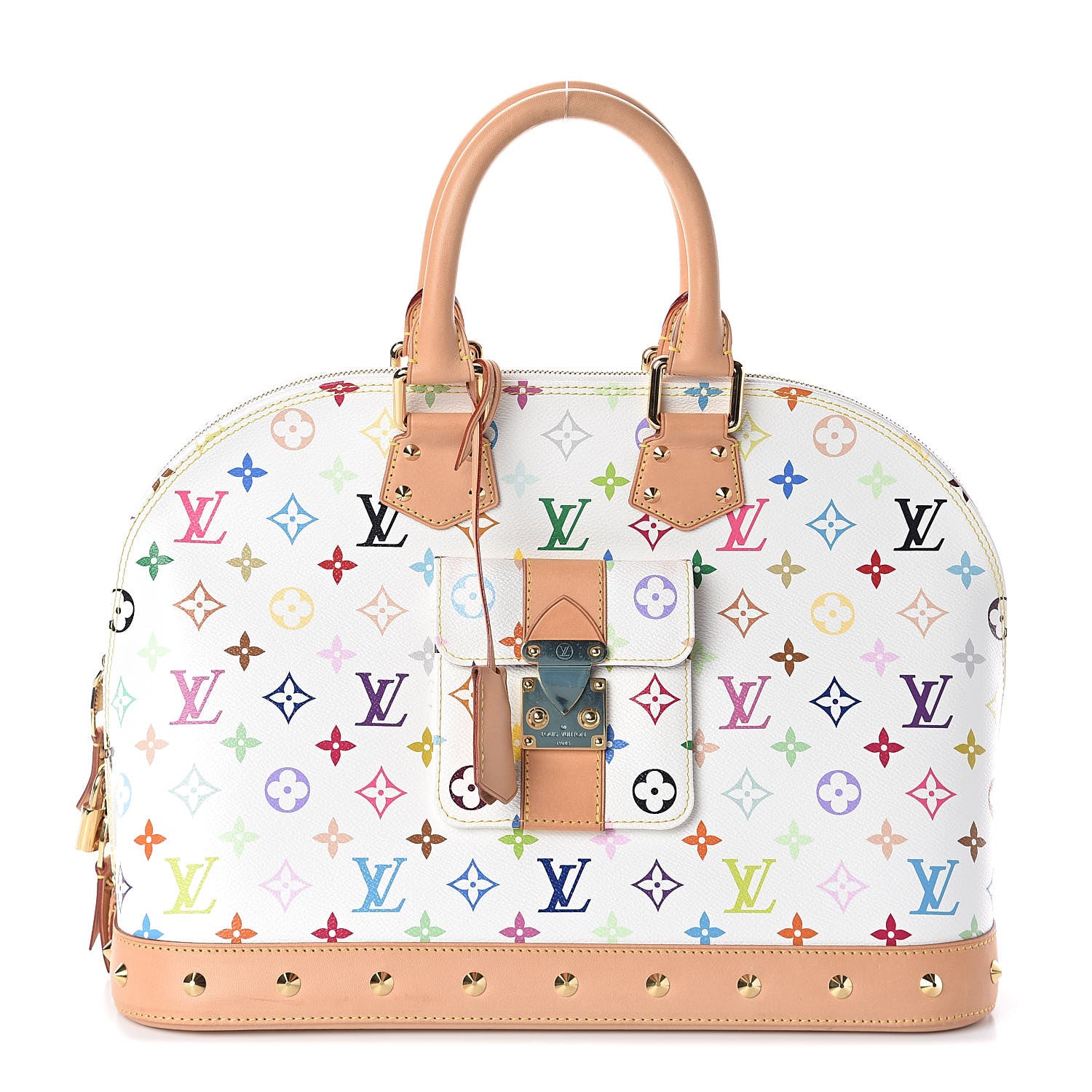 Louis Vuitton Monogram Multicolor Alma GM White 1 of 10