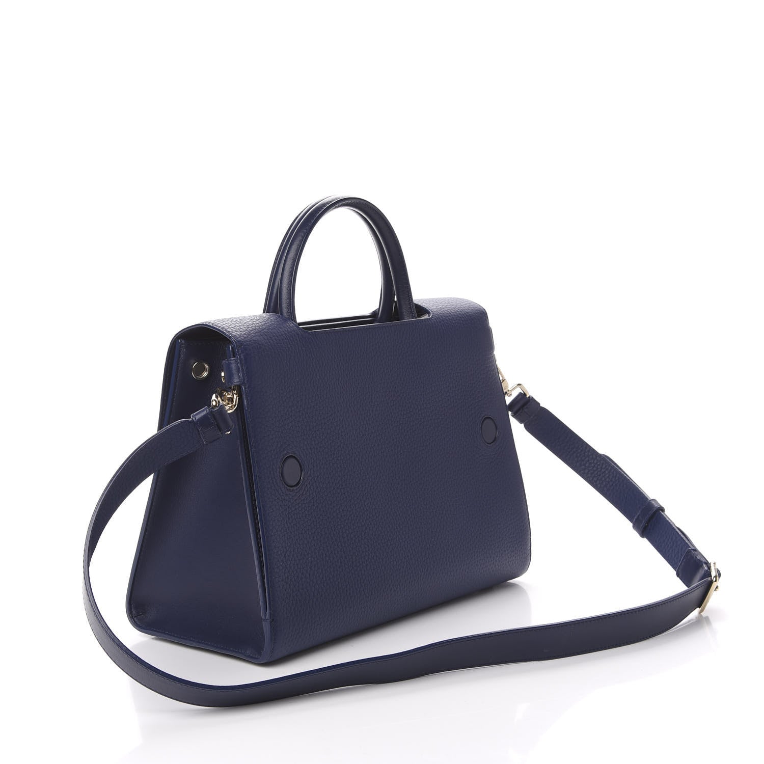 Christian Dior Bullcalf Medium Diorever Flap Navy 4 of 11