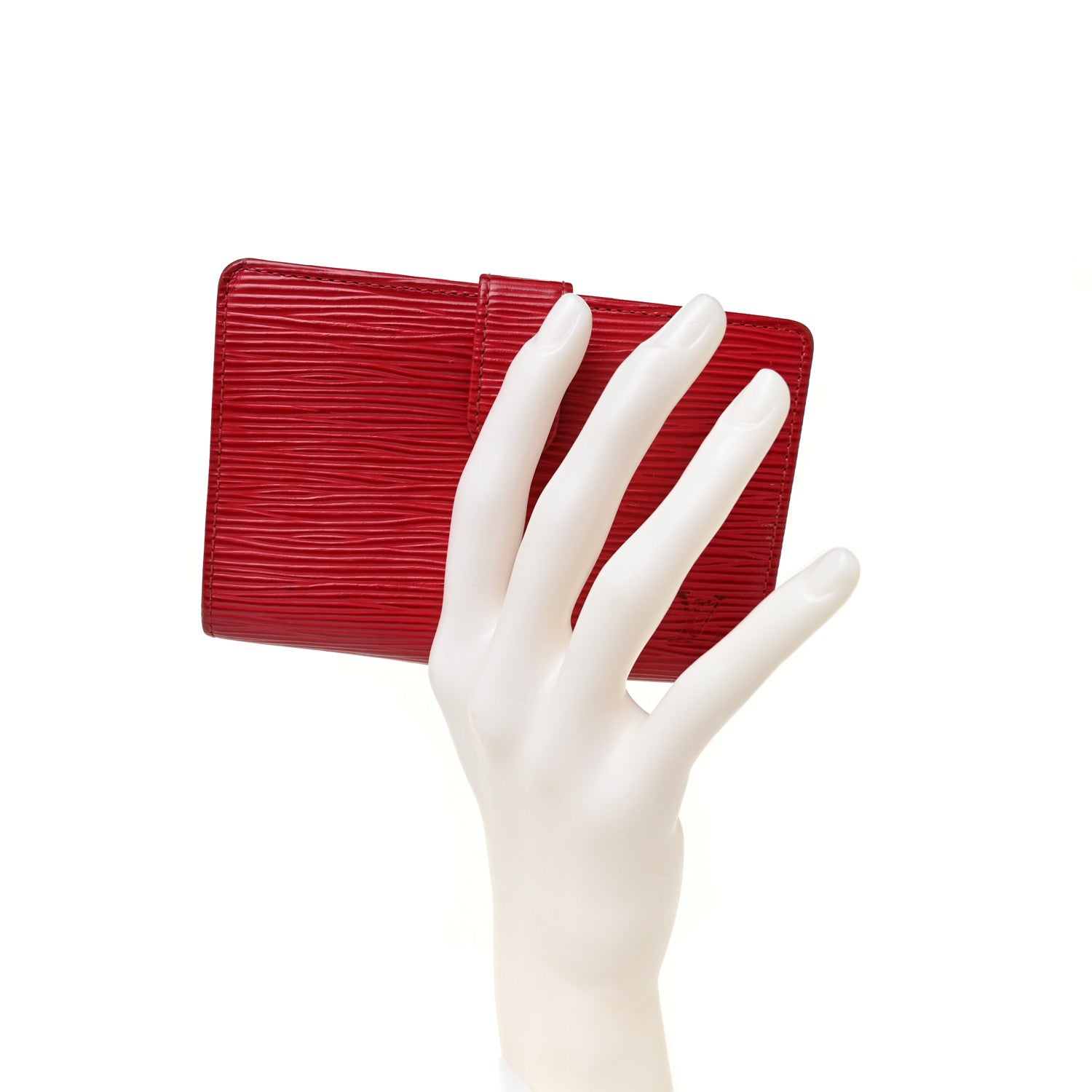Louis Vuitton Epi French Purse Wallet Castillan Red 2 of 9