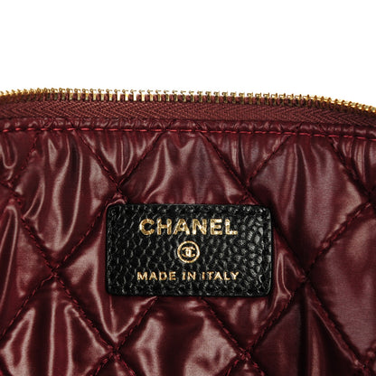 Chanel Caviar Quilted Large Cosmetic Case Black 6 of 7