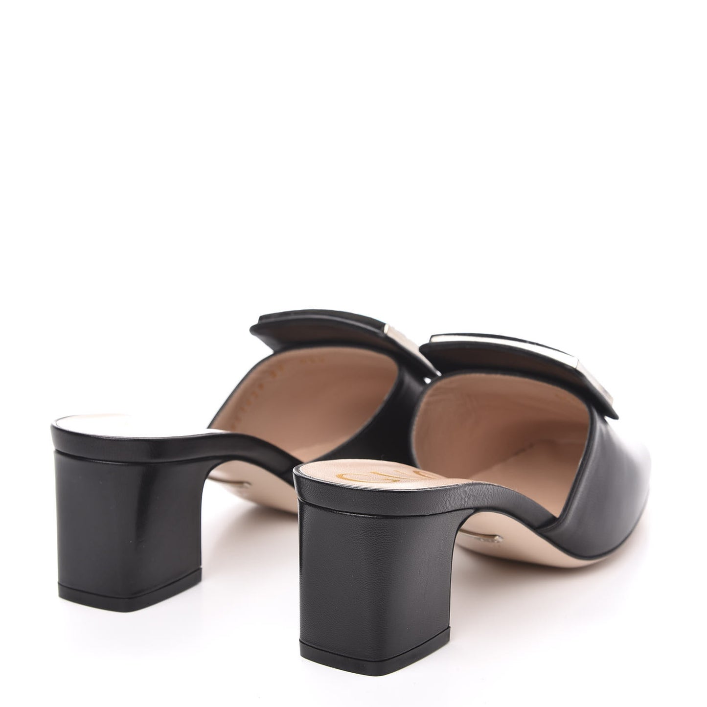 Malaga Kid Crystal Square G Madelyn Mules 37 Black