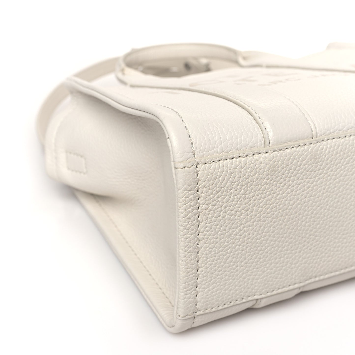 Grained Calfskin Small The Tote Bag Cotton