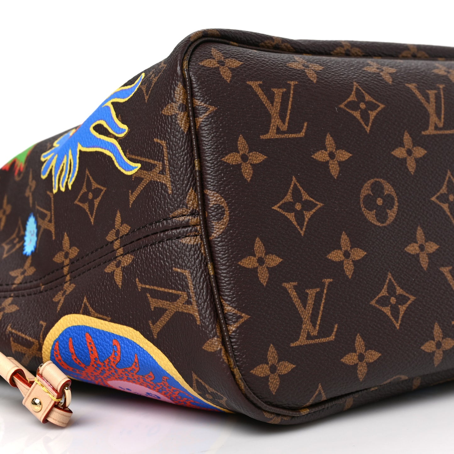 LV X YK Monogram Faces Neverfull MM