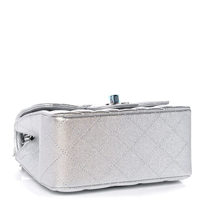 Chanel Metallic Lambskin Quilted Mini Square Flap Silver 4 of 10