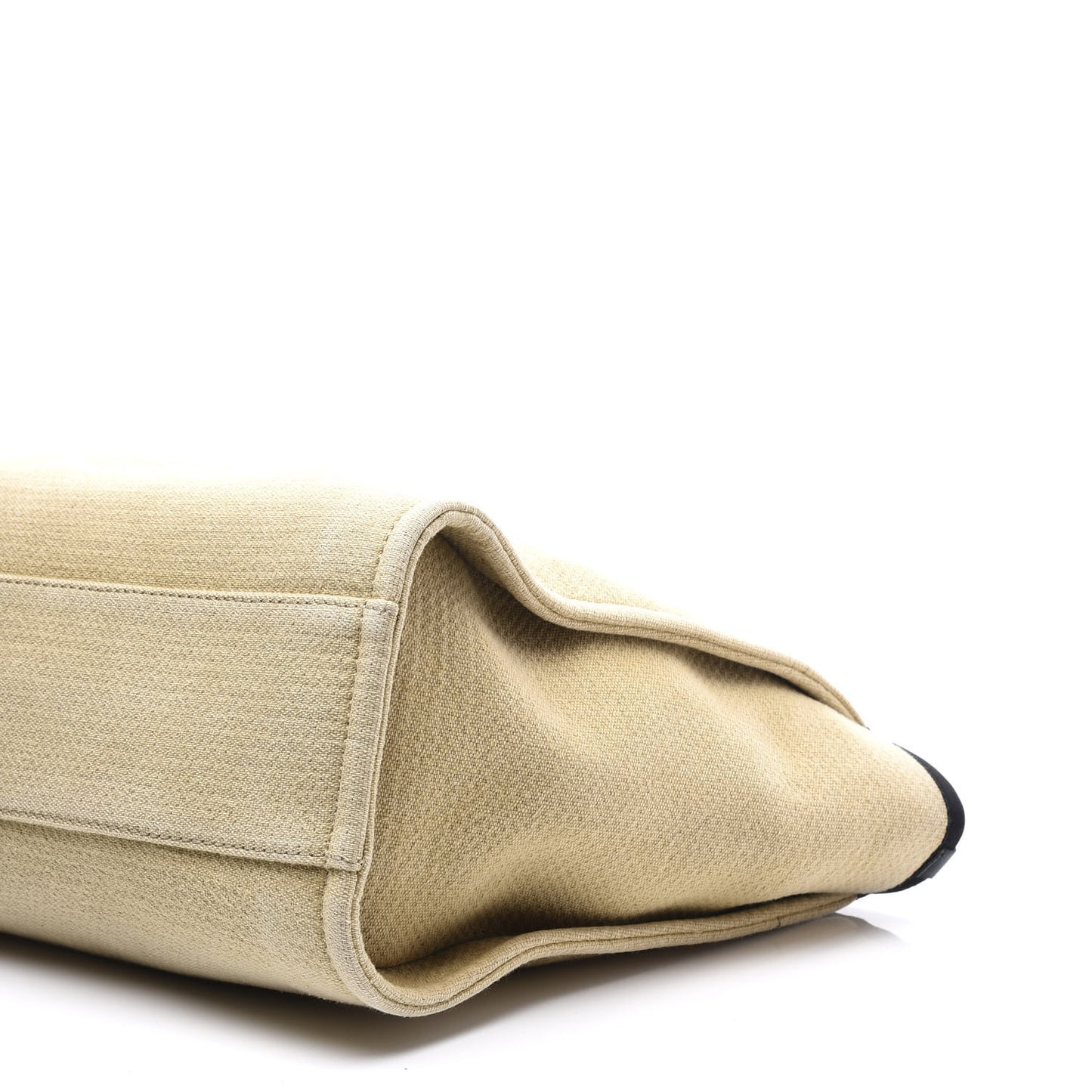 Canvas Small Deauville Tote Beige Black