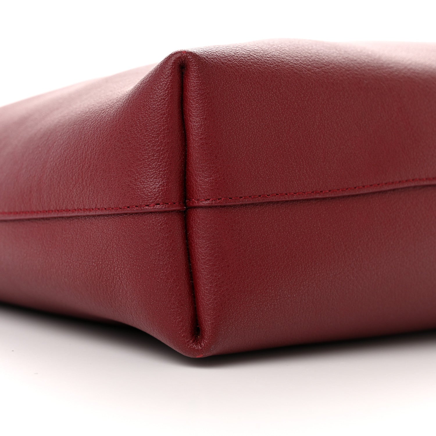 Saint Laurent Calfskin Large Shopping Tote Bordeaux 10 of 13
