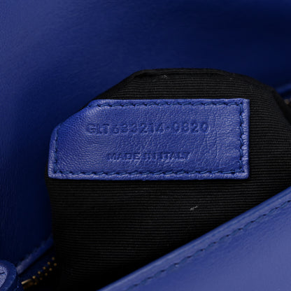 Saint Laurent Smooth Calfskin Carre Satchel Royal Blue 7 of 10