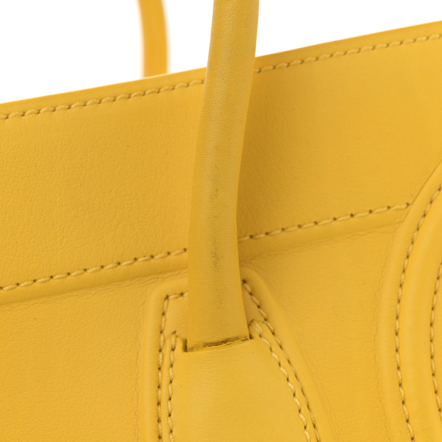 Supple Calfskin Medium Phantom Luggage Sun Yellow
