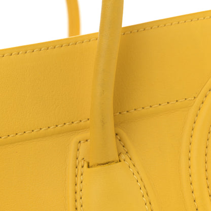 Celine Supple Calfskin Medium Phantom Luggage Sun Yellow 16 of 16