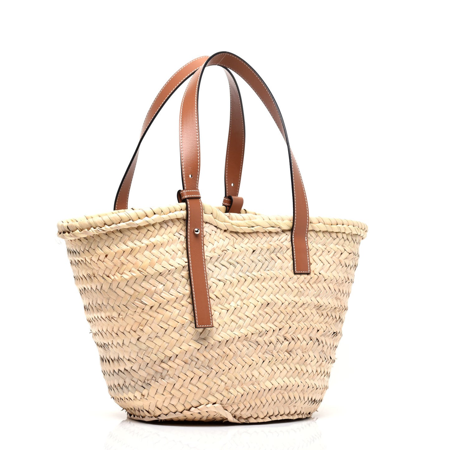 Raffia Basket Tote Bag Natural Tan