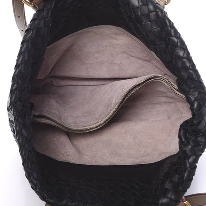 Bottega Veneta Nappa Intrecciato Mini Marquise Flower Tote Black 4 of 11