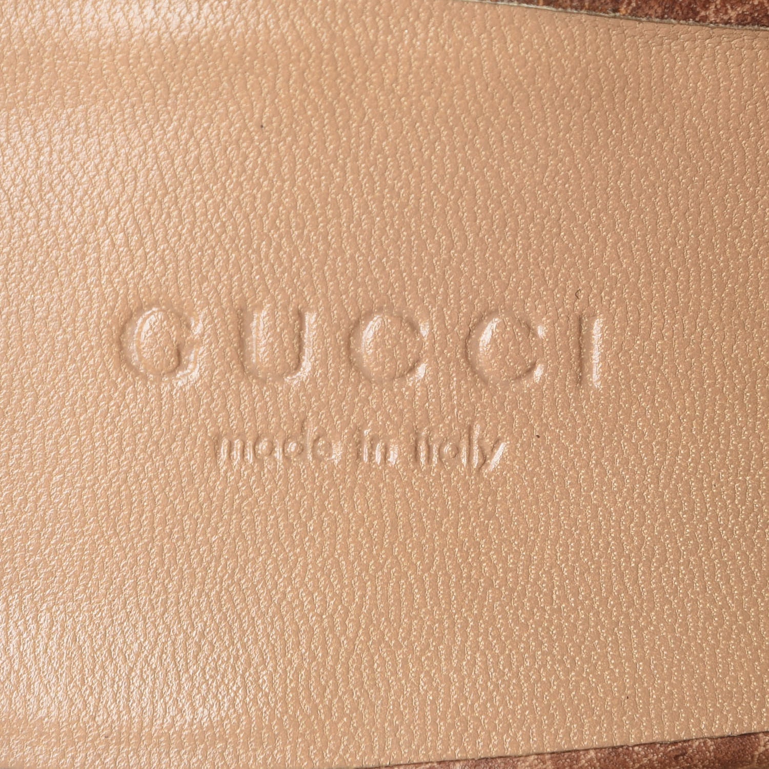 Gucci Guccissima Whipstitch Clogs 41 Tan 10 of 10