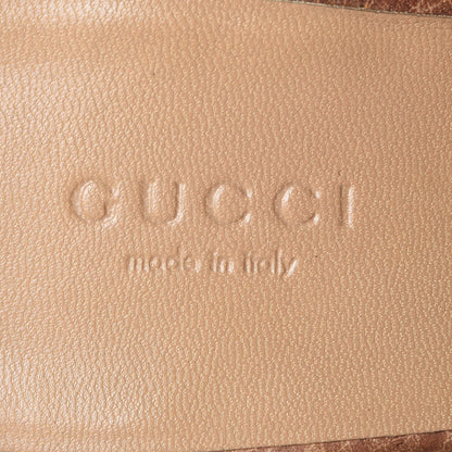 Gucci Guccissima Whipstitch Clogs 41 Tan 10 of 10