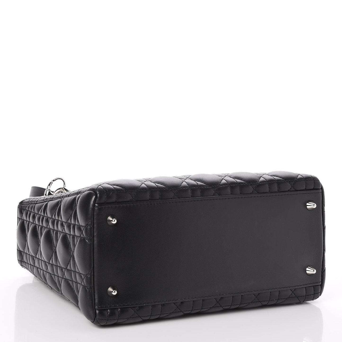 Lambskin Cannage Medium Lady Dior Black