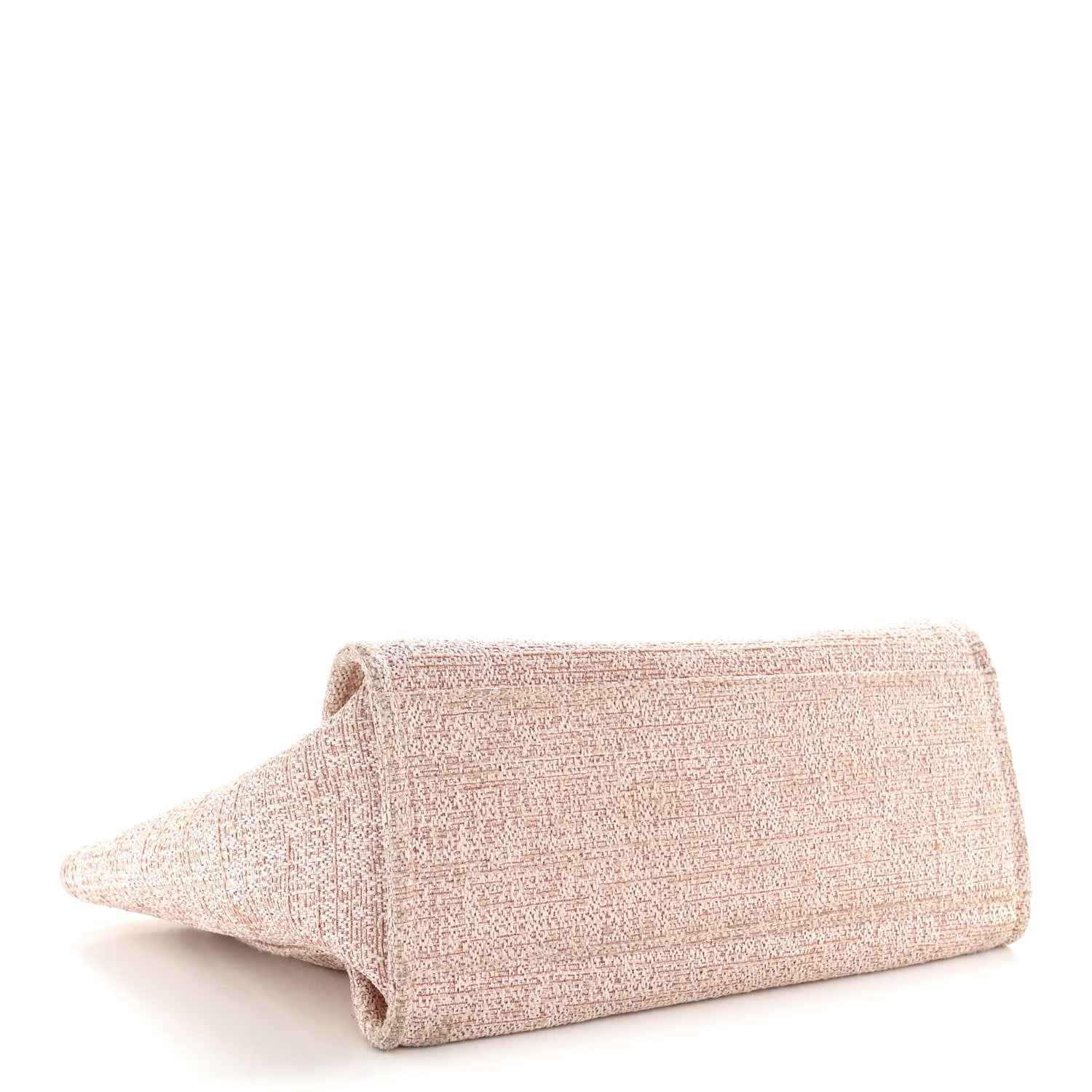 Chanel Straw Lurex Large Deauville Tote Pink 3 of 11