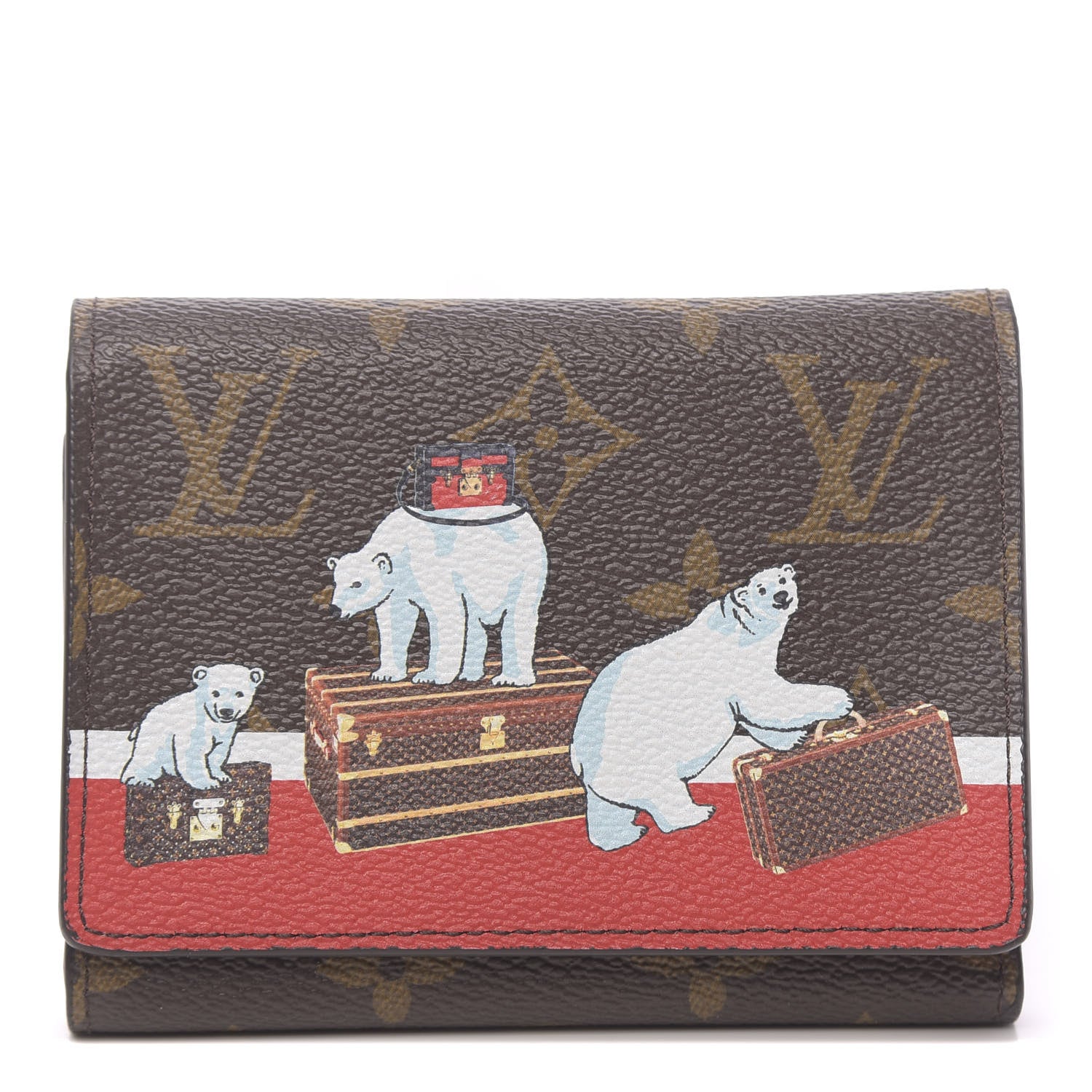 Louis Vuitton Monogram 2017 Christmas Animation Victorine Wallet 1 of 8