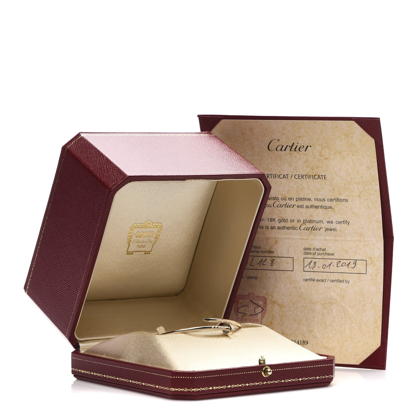 18K Yellow Gold Small Juste Un Clou Bracelet 16