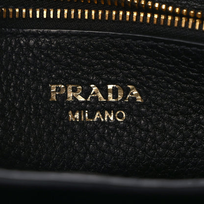 Prada Vitello Daino Flap Crossbody Black 6 of 8