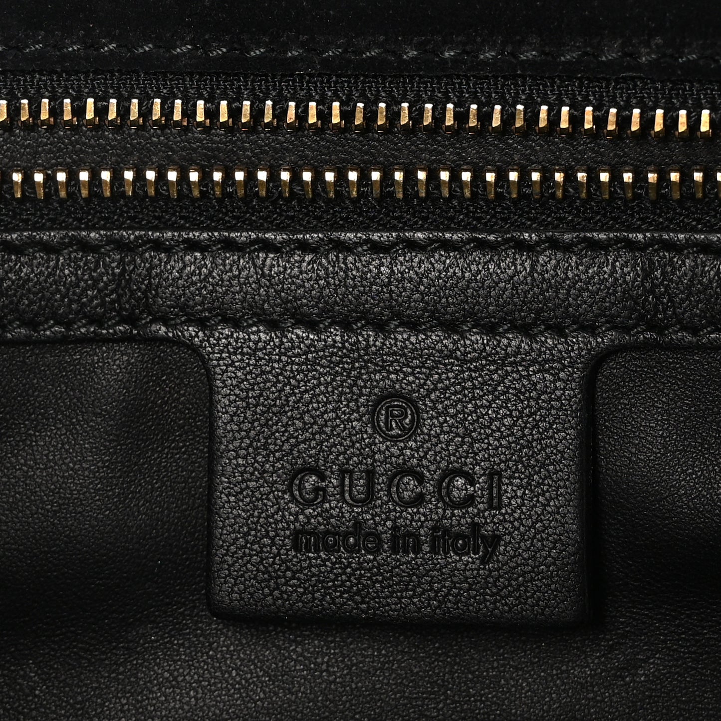 Patent Microguccissima Medium Broadway Clutch Black