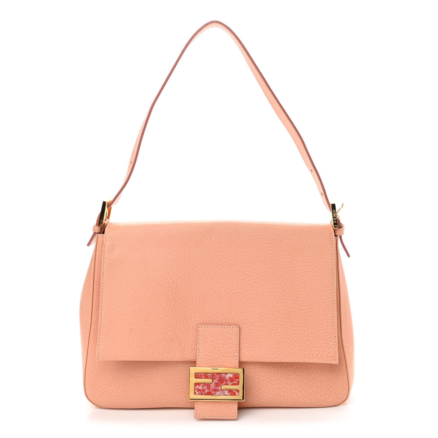 Fendi Calfskin Big Forever Mama Baguette Pink 1 of 9