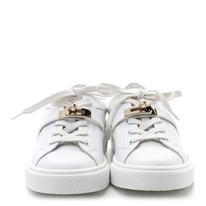 Hermes Calfskin Day Sneakers 38 White 2 of 9