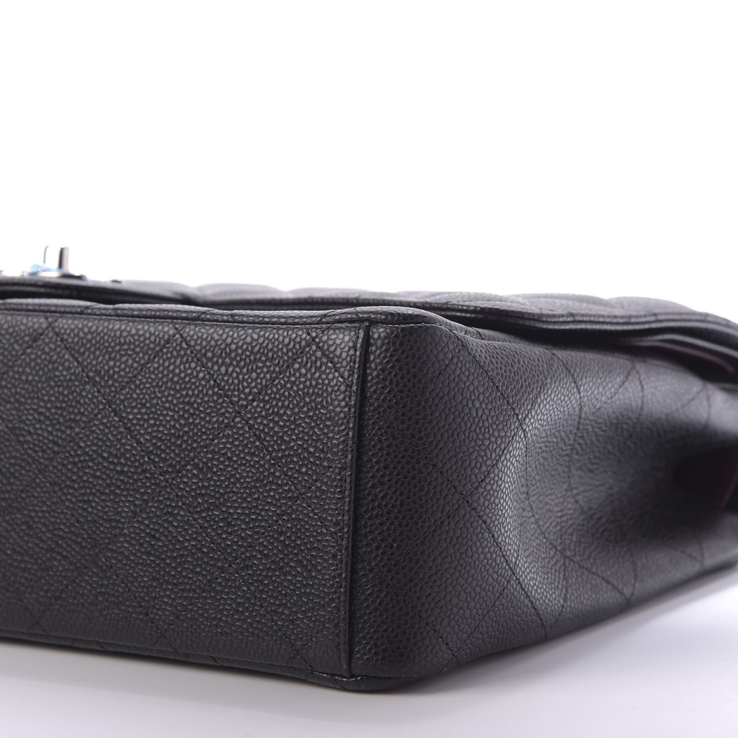 Caviar Quilted Maxi Double Flap Black