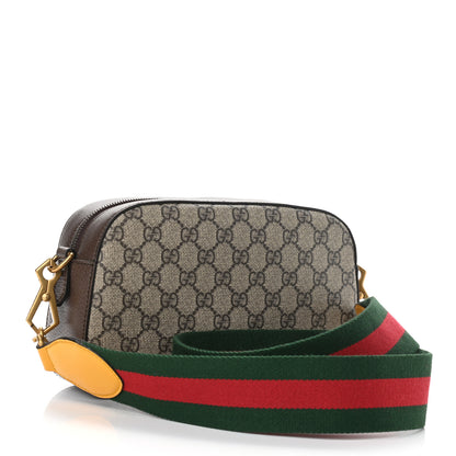 Gucci GG Supreme Monogram Web Neo Vintage Shoulder Bag Beige New Acero Crop 3 of 10