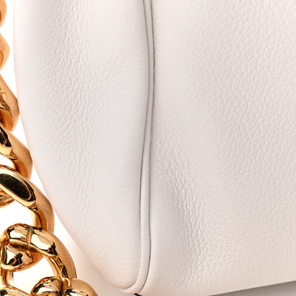 Versace Calfskin Medusa Small Top Handle Handbag Optic White 10 of 10
