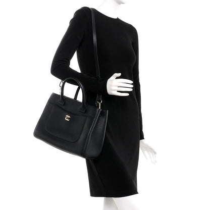 Chanel Grained Calfskin Small Neo Executive Shopper Tote Black 2 of 9