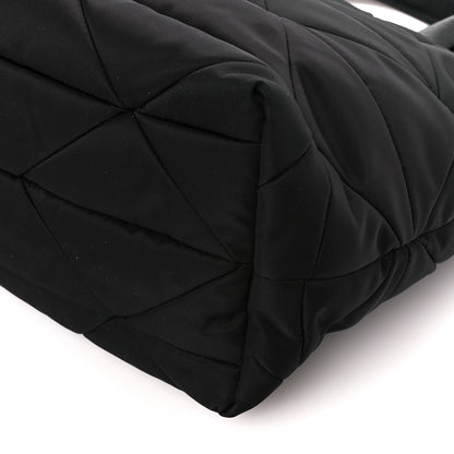 Prada Re-Nylon Nappa Triangle Quilted Padded Double Handled Zip Pocket Tote Black 12 of 12