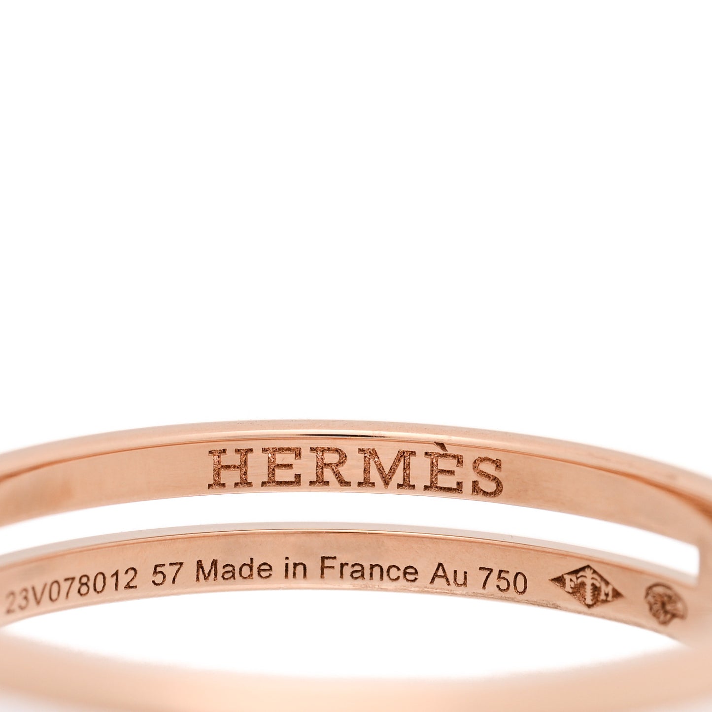 18K Rose Gold Ariane Wedding Band Ring 57 8
