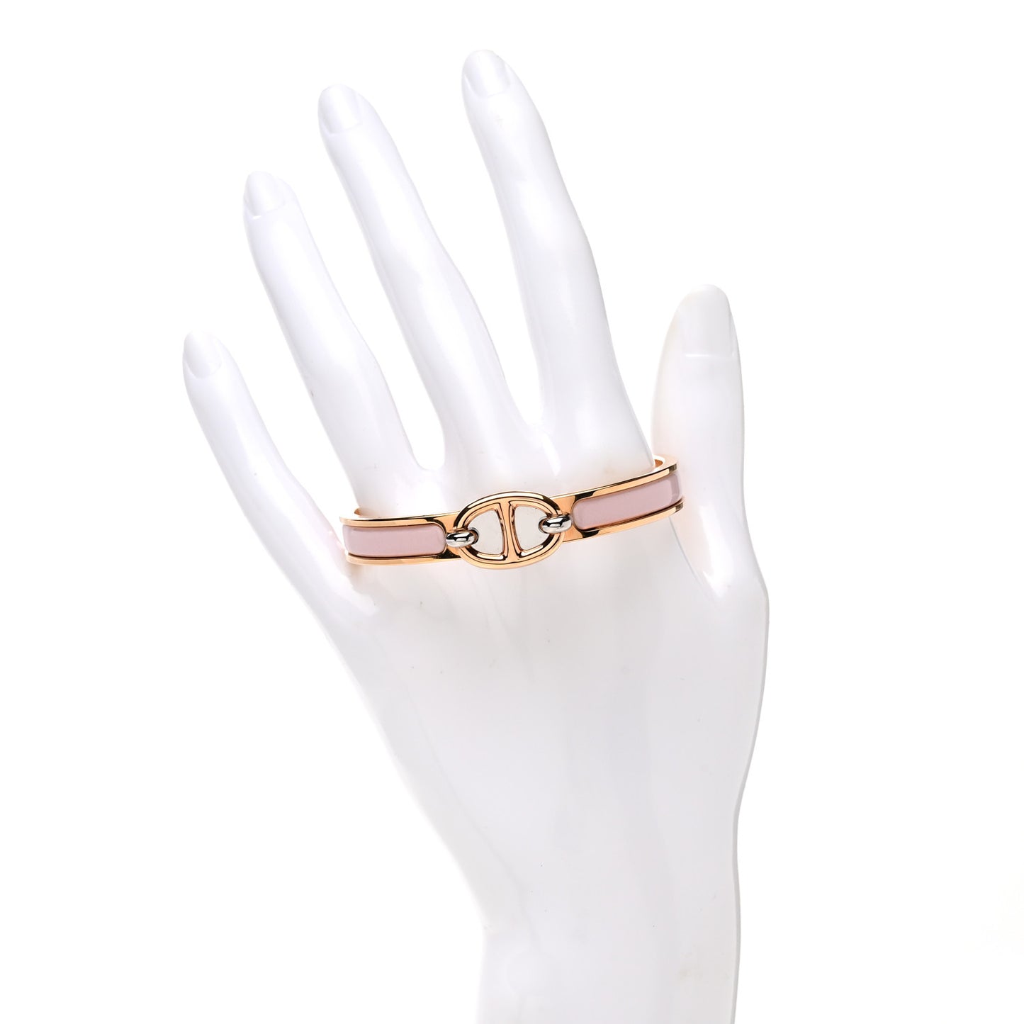 Enamel Mini Clic Chaine d'Ancre Bracelet PM Rose Candeur