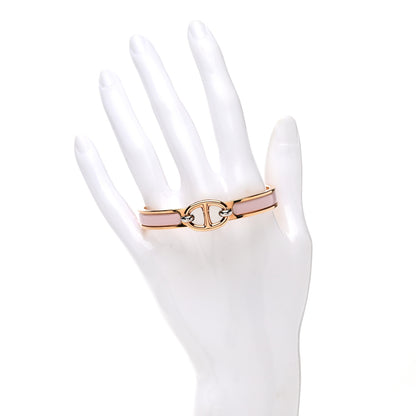 Hermes Enamel Mini Clic Chaine d'Ancre Bracelet PM Rose Candeur 2 of 6