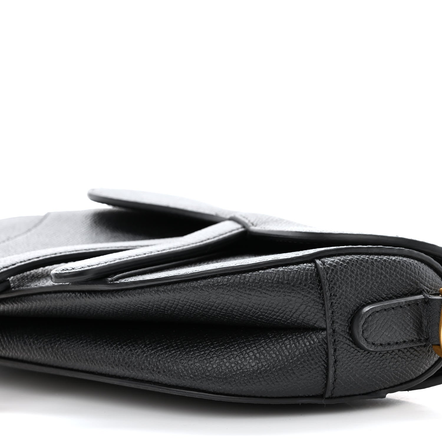 Christian Dior Grained Calfskin Mini Saddle Bag Black 10 of 11