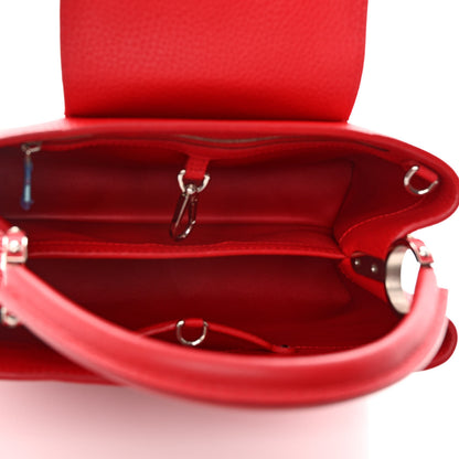 Louis Vuitton Taurillon Capucines PM Rubis 5 of 12