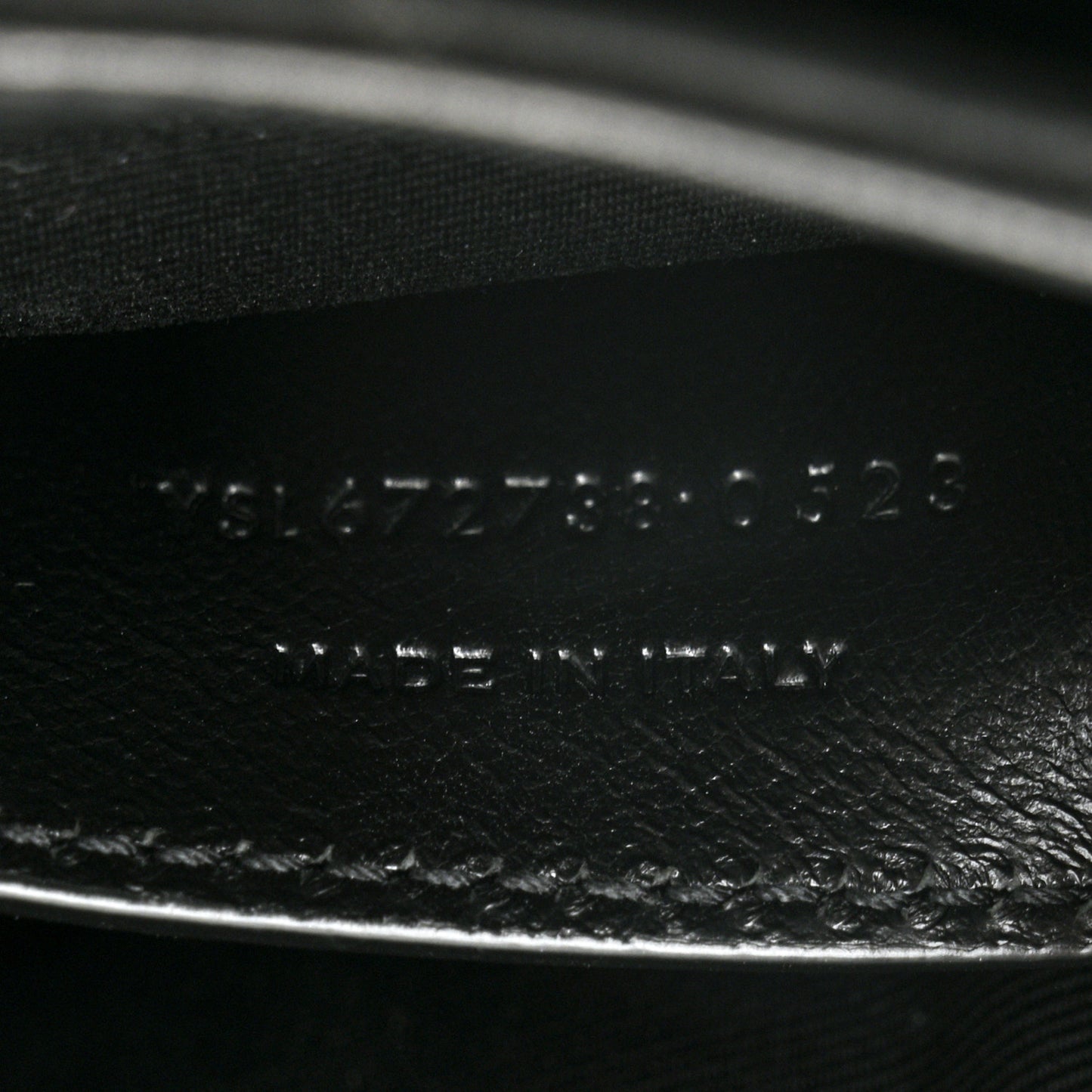 Lambskin Quilted Monogram Mini Nolita Black
