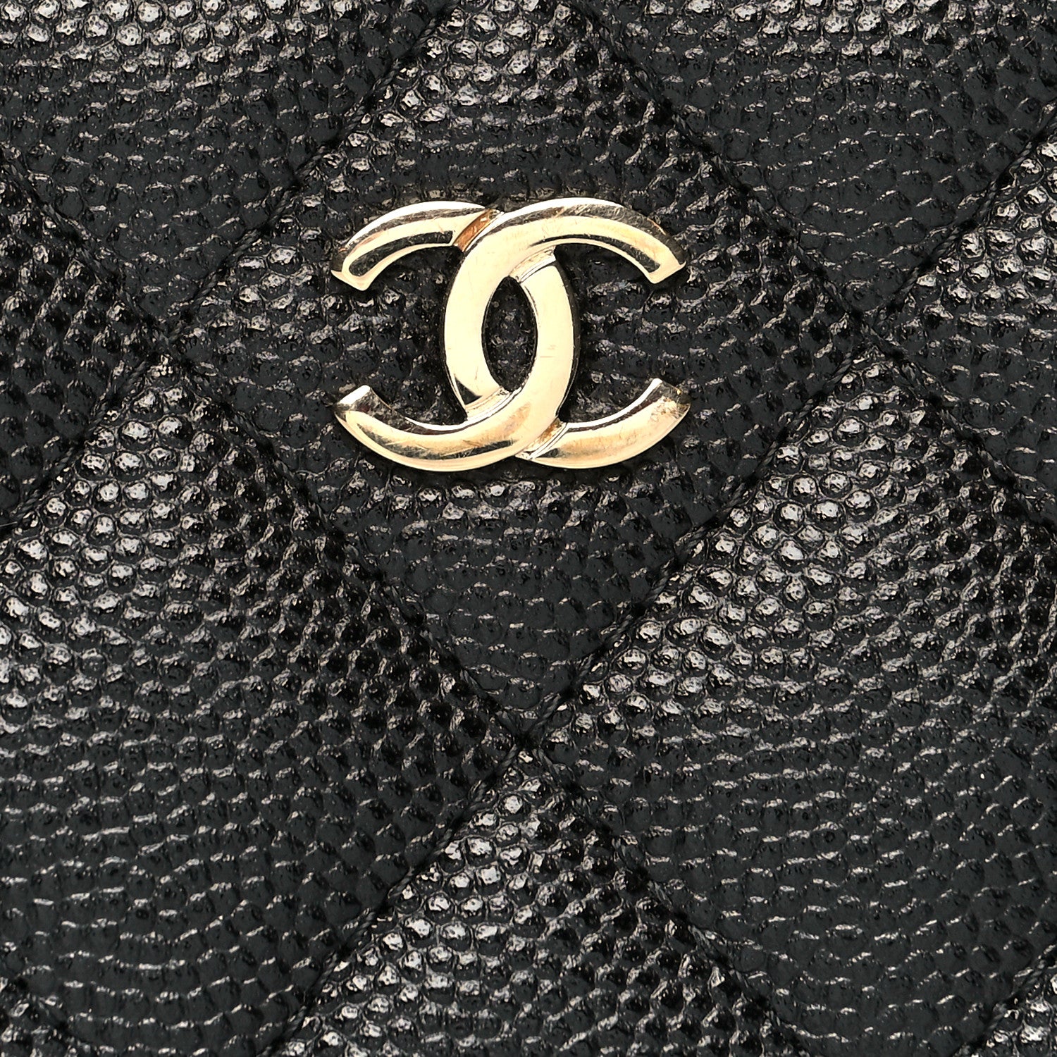 Chanel Caviar Quilted Zipped Key Holder Case Black 8 of 9