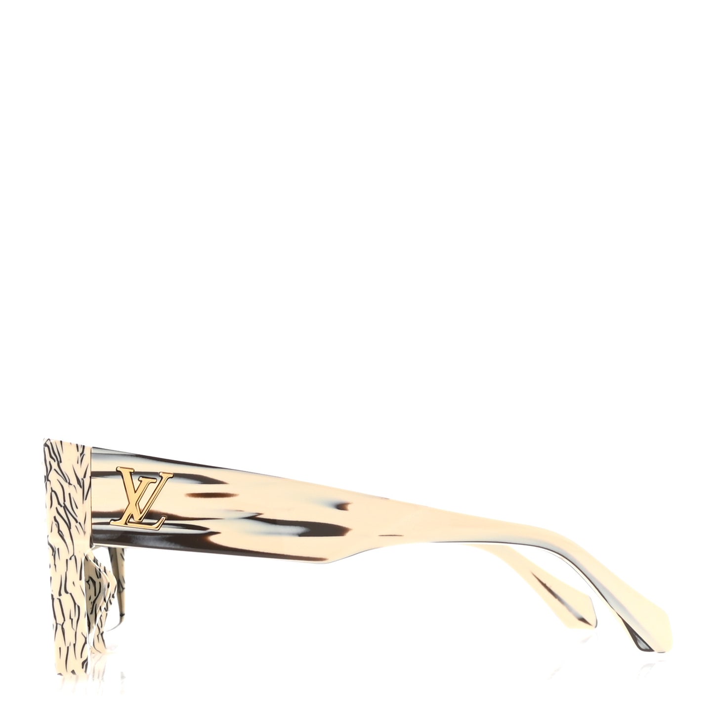 Acetate Swarovski Crystal Zebra Cyclone Sunglasses Z1643E Ivory