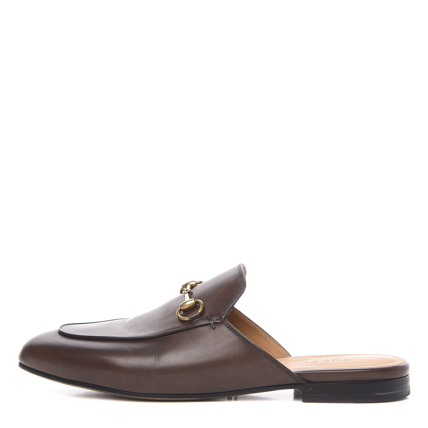 Gucci Calfskin Womens Princetown Slippers 39 Fondente Brown 1 of 11