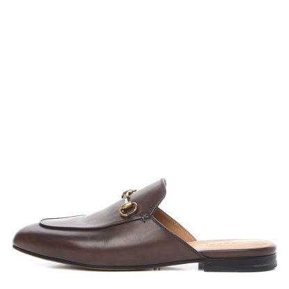 Gucci Calfskin Womens Princetown Slippers 39 Fondente Brown 1 of 11
