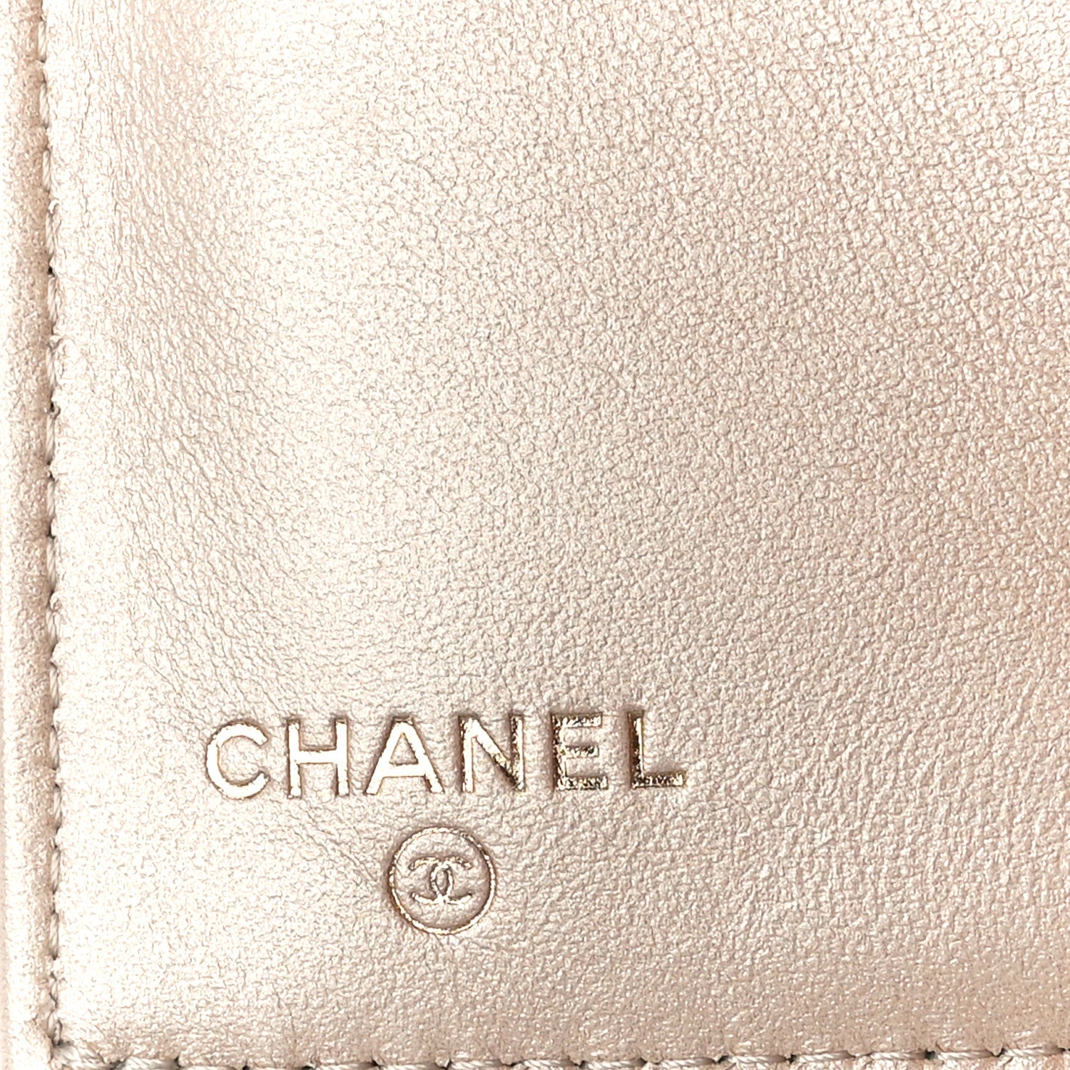Chanel Metallic Lambskin Quilted Medium Flap Wallet Gold 9 of 16