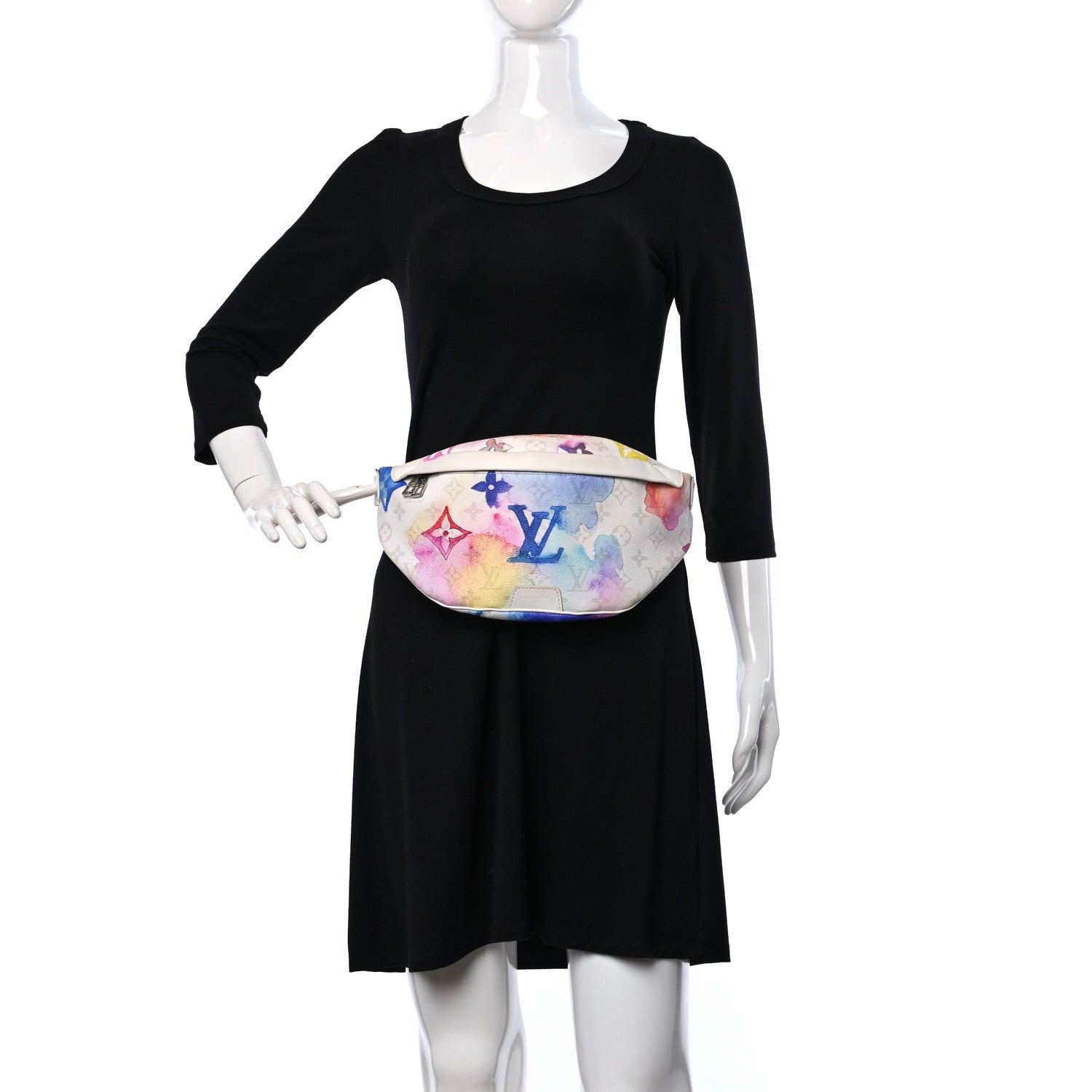 Louis Vuitton Monogram Watercolor Discovery Bumbag Multicolor 2 of 9