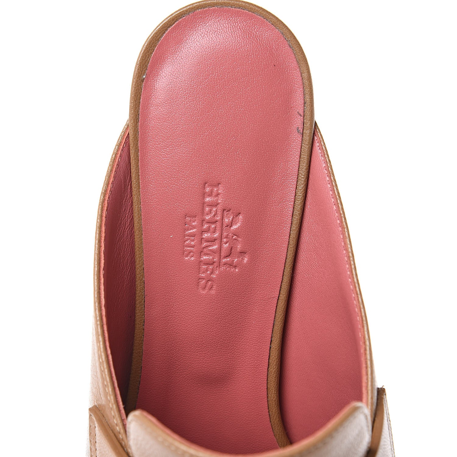 Hermes Goatskin Paradis Mules 36 Taupe 6 of 9