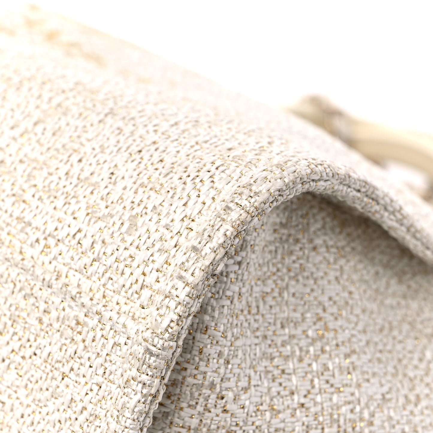 Mixed Fibers Calfskin Medium Deauville Tote Light Beige