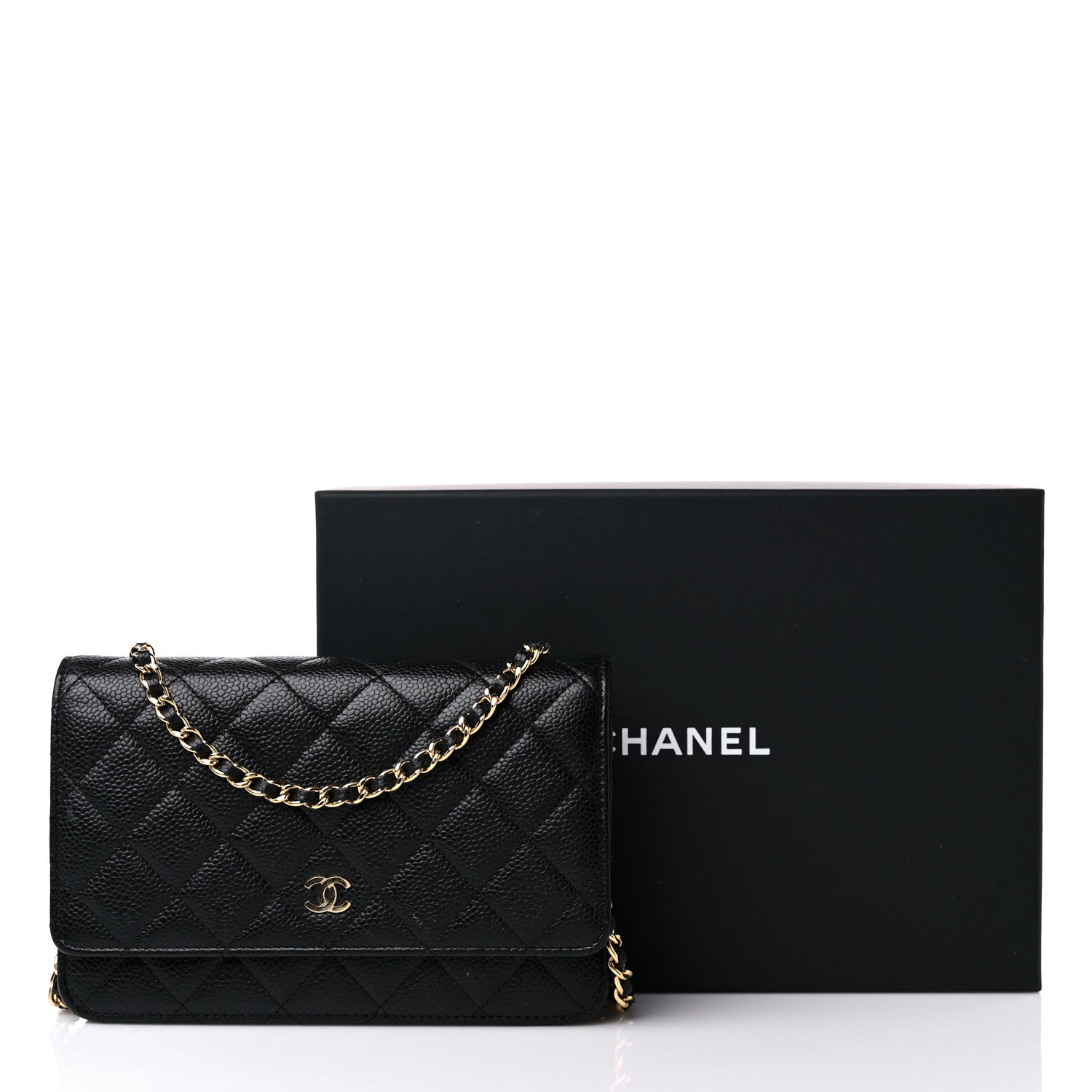 Chanel Caviar Quilted Wallet On Chain WOC Black 17 of 17