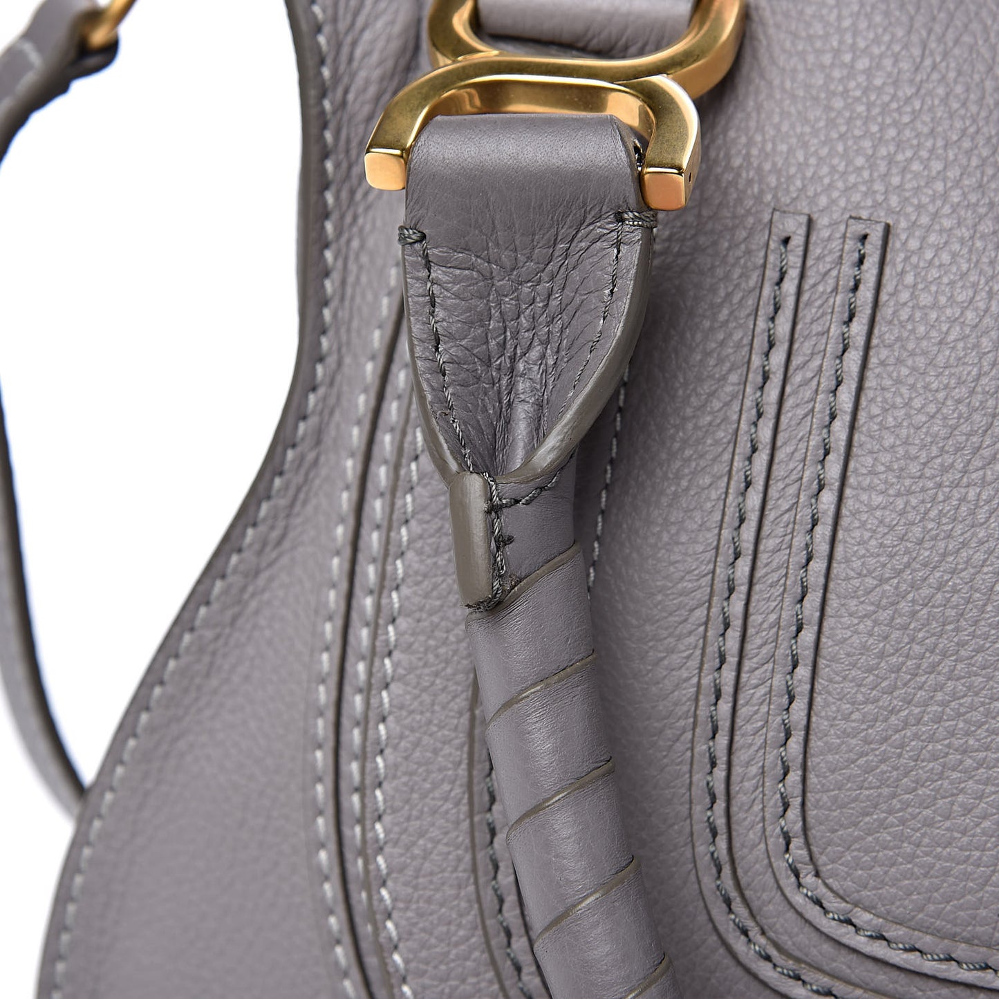 Calfskin Medium Marcie Satchel Cashmere Grey