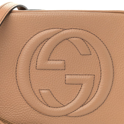 Gucci Pebbled Calfskin Small Soho Disco Bag Camelia 8 of 13
