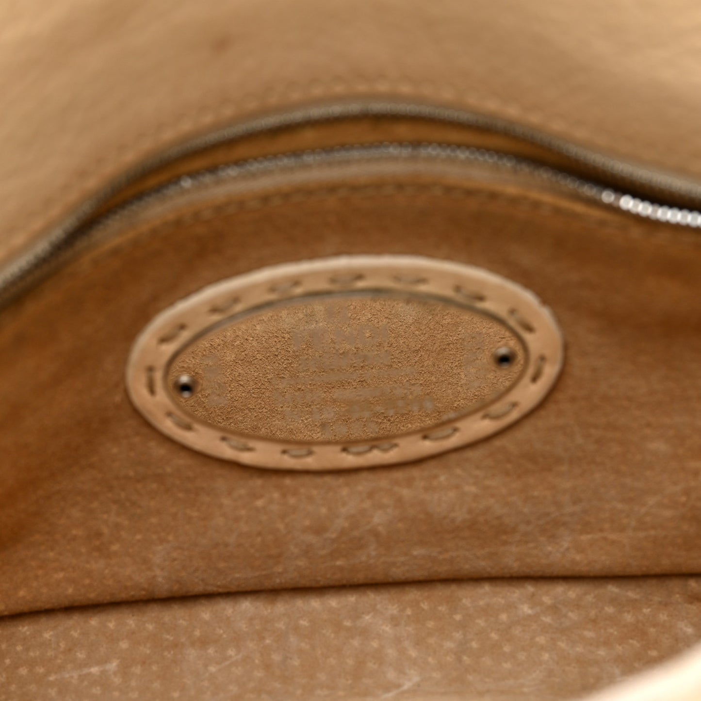 Calfskin Romano Selleria Baguette Beige