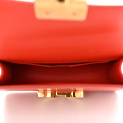 Christian Dior Smooth Calfskin Micro 30 Montaigne Flap Bag Orange 5 of 8